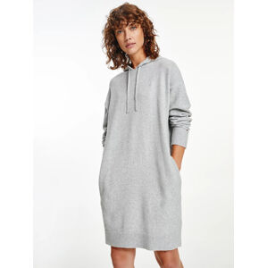 Tommy Hilfiger dámské šedé svetrové šaty - XS (PKH)